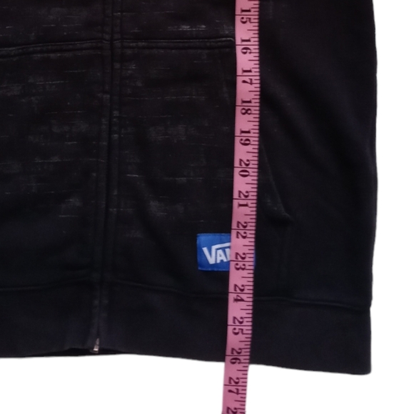VANS YOUTH ZIPPER UP LONG SLEEVE HOODIE. SIZE XL. COLOR BLACK. - Picture 8 of 15